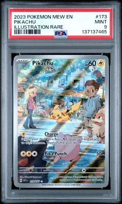 **PSA 9** ENGLISH Pokemon S&V 4.5 MEW EN - 151: Pikachu 173/165 - Image 1