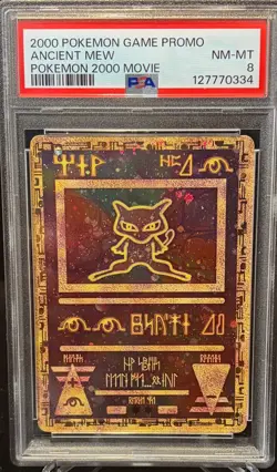 PSA 8 Ancient Mew Movie Promo 2000 Pokemon TCG Holo English Version - Image 1