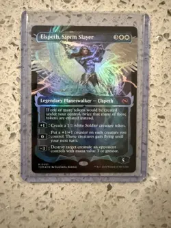 MTG Elspeth, Storm Slayer (Showcase) #401 Tarkir: Dragonstorm Foil - Image 1