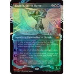 FOIL ELSPETH, STORM SLAYER (SHOWCASE) Tarkir: Dragonstorm TDM Planeswalker MTG - Image 1