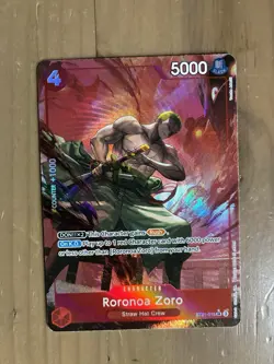 Roronoa Zoro Parallel ST21-015 Starter Deck EX Gear 5 Foil One Piece Alternate⚓ - Image 1