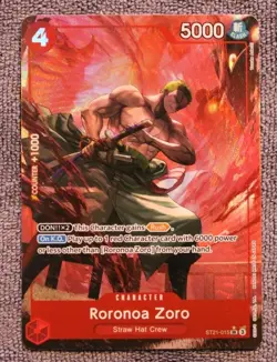 Roronoa Zoro SR ST21-015 [PAR] Parallel Starter Deck EX GEAR5 One Piece English - Image 1
