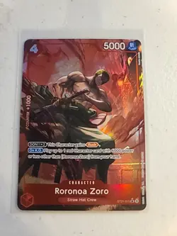 Roronoa Zoro Special Alt Art Parallel One Piece Starter Deck EX Gear 5 ST21-015 - Image 1