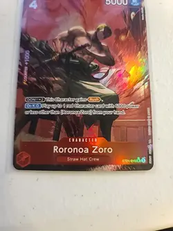 Roronoa Zoro Special Alt Art Parallel One Piece Starter Deck EX Gear 5 ST21-015 - Image 3