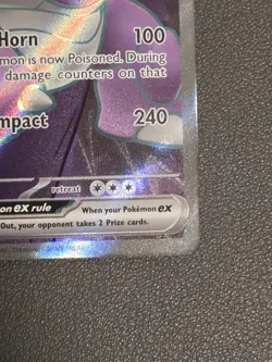 Team Rocket's Nidoking EX 216/182 Full Art Destined Rivals - Pokemon TCG NM - Image 2