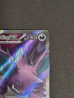 Team Rocket's Nidoking EX 216/182 Full Art Destined Rivals - Pokemon TCG NM - Image 5