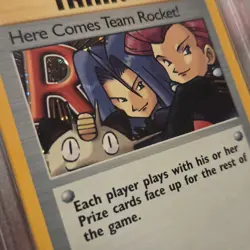HERE COMES TEAM ROCKET 2000 POKEMON ROCKET 1ST EDITION HOLO 15/82 PSA 9 NM MT - Image 2
