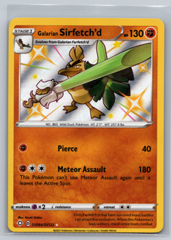 Galarian Sirfetch'd - SV064/SV122 - Pokemon Shining Fates Sword Shield Shiny NM - Image 1
