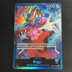 Buggy OP09-042 Leader - One Piece TCG - Starter Deck 25 Blue NM Foil English - Image 1