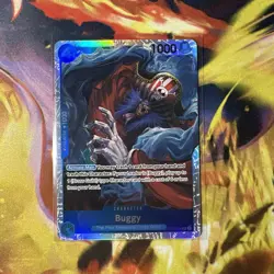 Buggy ST25-004 SR ONE PIECE Tcg Card Game NM Blue - Image 1