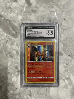 Charizard Pokemon 010/078 NM/Mint CGC 8.5 Holo Pokemon GO 2022 Graded Card TCG - Image 2