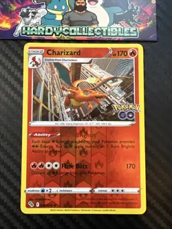 Pokemon Card Charizard Pokemon Go Reverse Holo Rare 010/078 LP/NM - Image 1