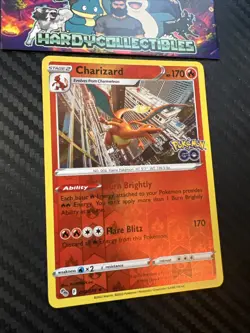 Pokemon Card Charizard Pokemon Go Reverse Holo Rare 010/078 LP/NM - Image 3