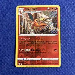 Pokemon GO Charizard 010/078 Holo Rare TCG Card - NM - Image 1