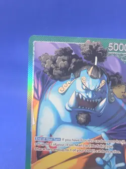 One Piece A Fist of Divine Speed Jinbe OP11-021 Alternate Alt Art Leader NM - Image 3