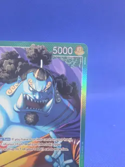 One Piece A Fist of Divine Speed Jinbe OP11-021 Alternate Alt Art Leader NM - Image 4