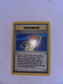Pokemon TCG Gym Heroes Trainer Misty 102/132 Rare Unlimited Card - Image 2