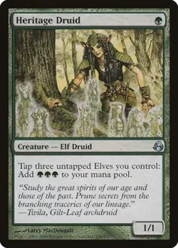 MtG Heritage Druid 126/150 Morningtide Regular Uncommon - Image 1