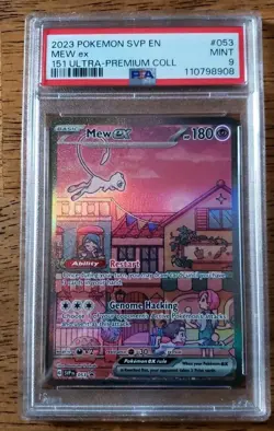 Pokemon - Mew EX 053 Pokemon TCG Scarlet & Violet 151 UPC Promo PSA 9 - Image 1