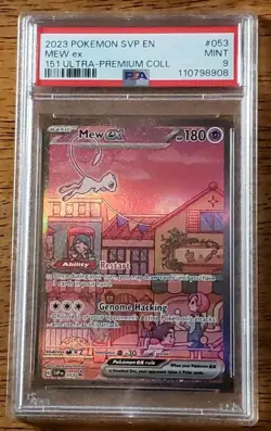 Pokemon - Mew EX 053 Pokemon TCG Scarlet & Violet 151 UPC Promo PSA 9 - Image 5