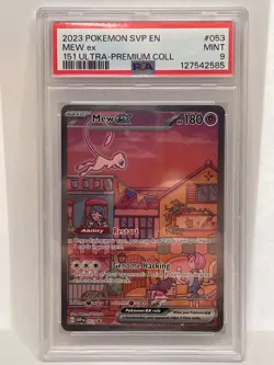 PSA 9 MINT Mew ex Pokemon TCG 151 UPC Black Star Promo SVP053 - Image 1
