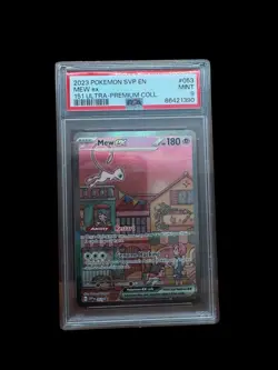 Pokemon Mew EX TCG 151 Promo Card SVP053, Black, Star, PSA 9 - Image 1