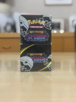 Pokemon Mega Evolution Phantasmal Flames Half Booster Box Of 18 Packs (Sealed) - Image 1