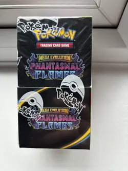 Pokemon Mega Evolution Phantasmal Flames Half Booster Box (18 Packs) NEW SEALED - Image 1