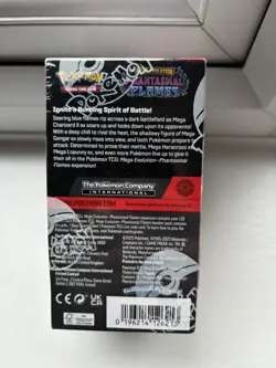 Pokemon Mega Evolution Phantasmal Flames Half Booster Box (18 Packs) NEW SEALED - Image 2