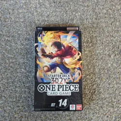 ONE PIECE CARD GAME 3D2Y STARTER DECK (ST-14) 51 Cards ENGLISH SEALED - Image 1