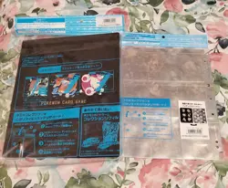 Pokemon Card Collection File 9 Pockets Binder Hyper Beam + Refill Japanese - Image 2