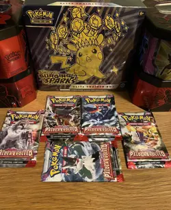 Pokemon Paldea Evolved Booster Pack Art Bundle [Set of 5] - Sealed - Image 2