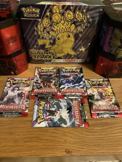 Pokemon Paldea Evolved Booster Pack Art Bundle [Set of 5] - Sealed - Image 2