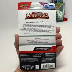 Pokemon Paldea Evolved Checklane Blister Booster Pack Combo (Smoliv & Growlithe) - Image 2