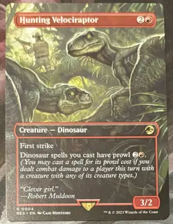 Hunting Velociraptor Borderless Universes Beyond: Jurassic World Non-Foil - Image 1