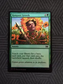 mtg rampant growth foil double masters 2022 - Image 1