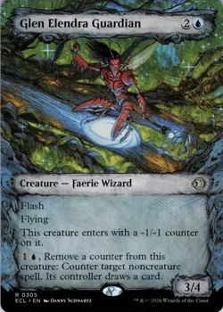 MTG Glen Elendra Guardian (0305) (Showcase) (305) | NM | Lorwyn Eclipsed {ECL} - Image 1