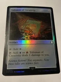 MTG Talisman of Creativity - FOIL - Fallout (PIP) 244 NM - Image 1
