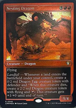 Nesting Dragon (Foil Etched) Foil R Commander Masters 546 NM - Image 1