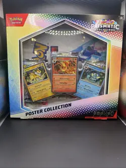 9x Sealed Pokemon TCG Scarlet & Violet Prismatic Evolutions Poster Collection - Image 2