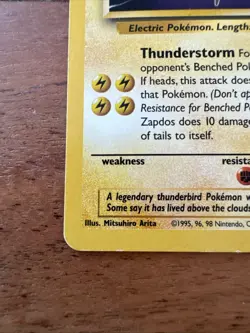 Zapdos 30/62 Non Holo Fossil Set Rare Pokemon WOTC LP-MP - Image 4