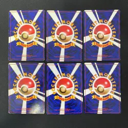 Base Set 1996 Normal Card Set of 6 Japanese Pokemon Card Old Back s007340 - Image 2