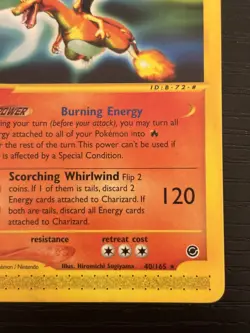 2002 Pokemon TCG Charizard Expedition Base Set 40/165 LP/NM - Image 4