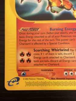 2002 Pokemon TCG Charizard Expedition Base Set 40/165 LP/NM - Image 5