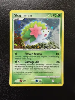 Pokemon TCG Shaymin Platinum 14/127 Cosmos Holo Rare LP + - Image 1