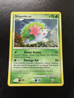 Pokemon TCG Shaymin Platinum 14/127 Cosmos Holo Rare LP + - Image 2