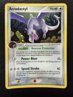 Pokemon EX Legend Maker Aerodactyl 1/92 Holo Rare MP - Image 1