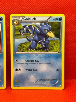 Pokemon Tcg Psyduck 33/149 & Golduck 34/149 Boundaries Crossed Non Holo - Image 3