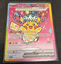 Pokemon Pikachu ex 277/217 SIR Ascended Heroes (ASC) Tera Full Art Pristine - Image 1