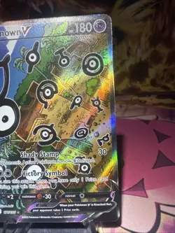 Unown V 177/195 Alt Art Ultra Rare Holo - Pokemon TCG Silver Tempest NM - Image 2